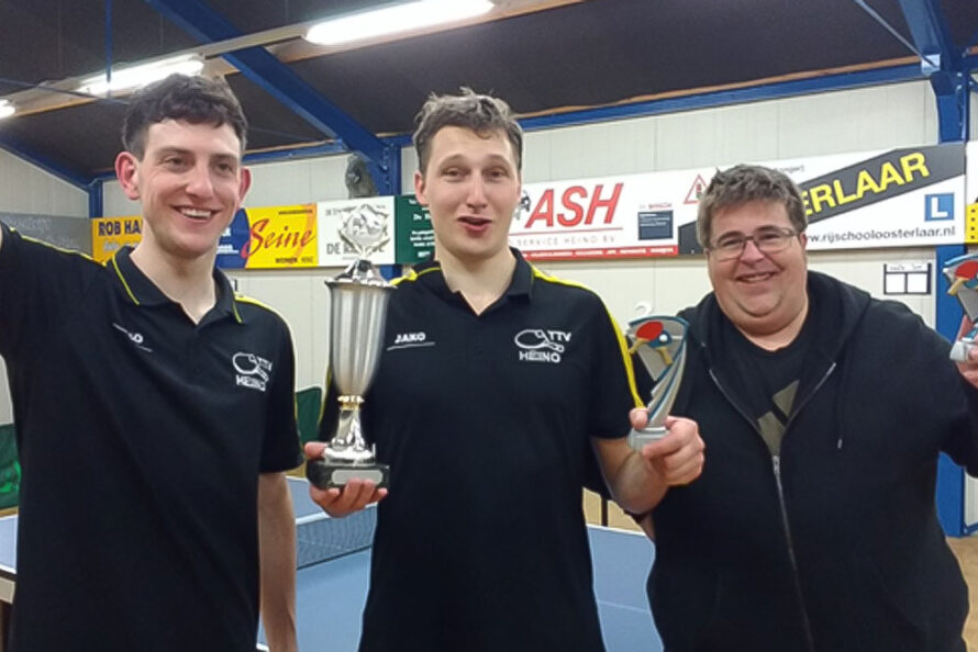 Paul Rouhof clubkampioen Tafeltennisvereniging Heino