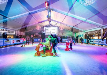 Schaatsen in centrum van Raalte