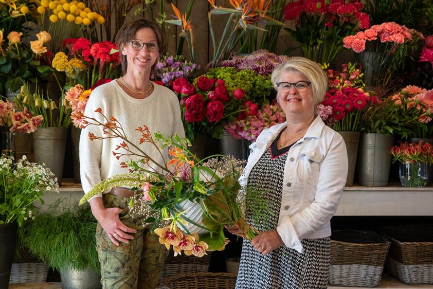 Een fleurig steuntje in de rug voor een coronapatiënt op de weg terug