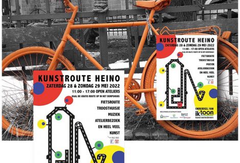 Heino in teken van Kunstroute
