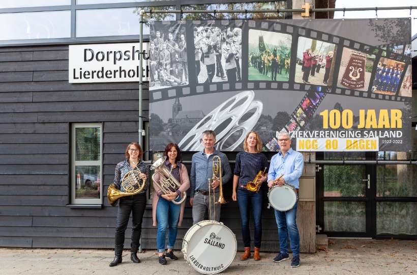 Muziekvereniging Salland viert 100 jaar met jubileumreceptie