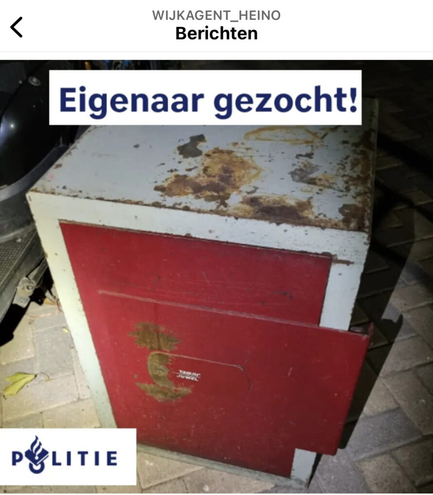 Eigenaar kluis gezocht