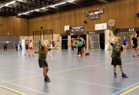 Ruim 60 kinderen namen deel aan het Mini Maxi Badmintontoernooi