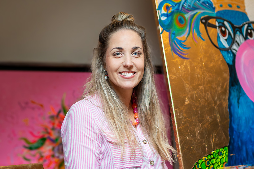 “Het is zo bijzonder om mijn werk aan iemands muur te zien hangen”